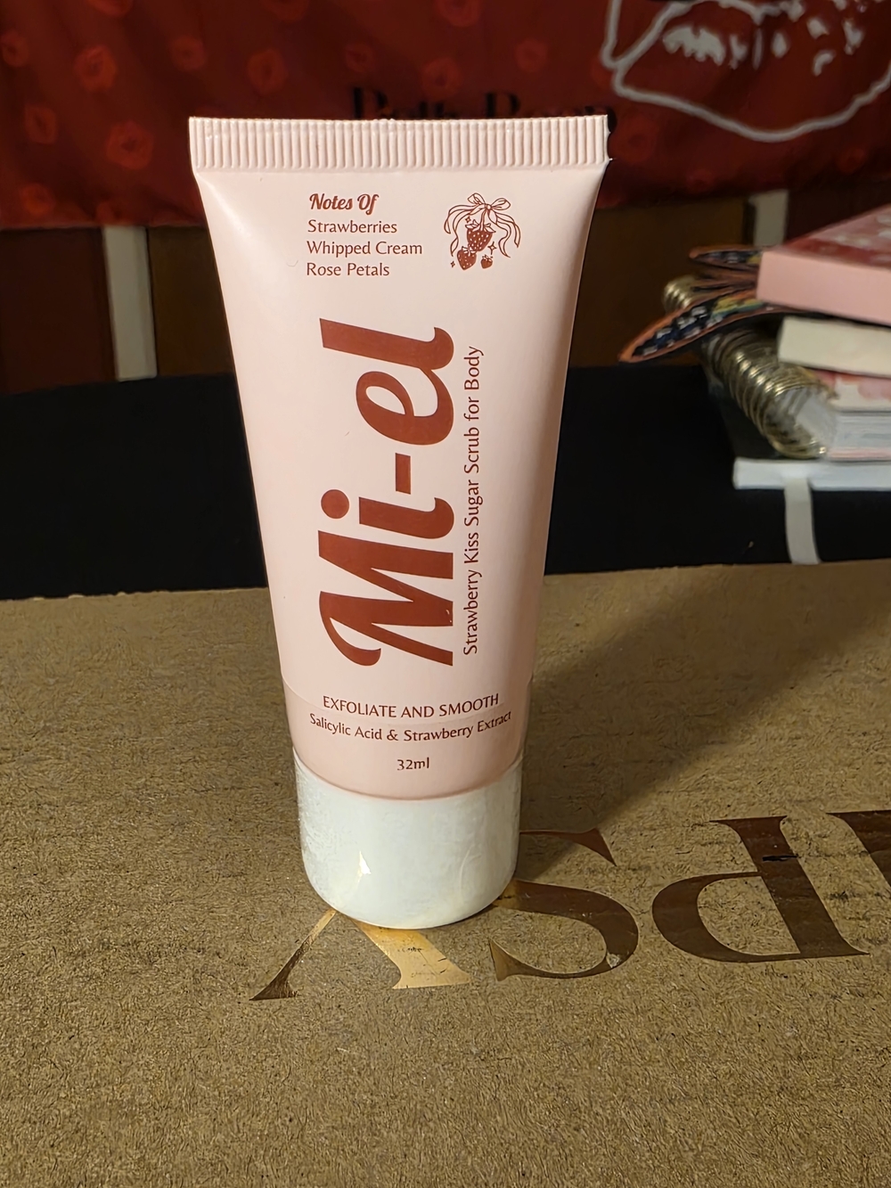 Deluxe Mini Mi-el Strawberry Kiss Sugar Scrub- Add To 3 For $15 Bundle